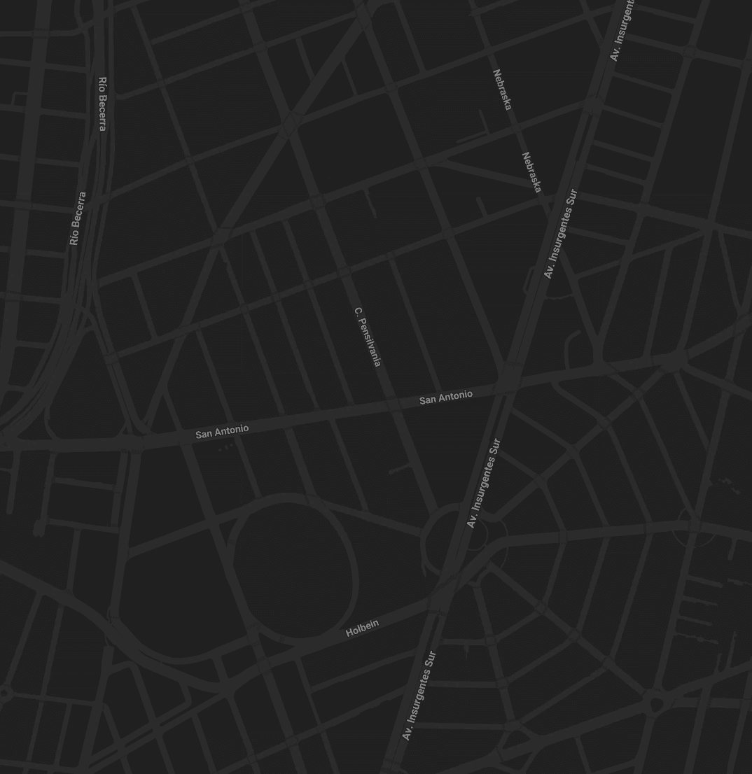 Delivery locations in Mexico City